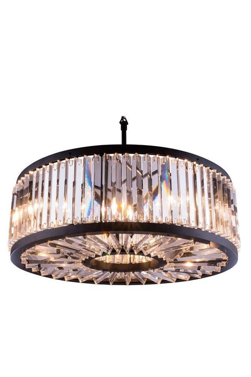Elegant Lighting Chelsea 10 Light Pendant Model: 1203D35MB/RC