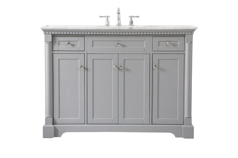 Elegant Decor Clarence 24 Inch Single Bathroom Vanity In White Model: VF53024WH