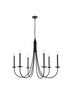 Living District Cohen 6 Light Pendant Model: LD810D42BK