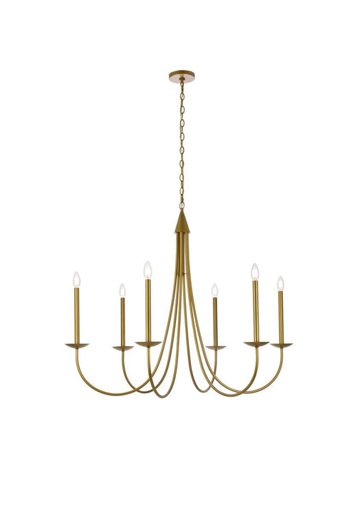 Living District Cohen 6 Light Pendant Model: LD810D42BK