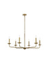 Living District Cohen 6 Light Pendant Model: LD812D42BK