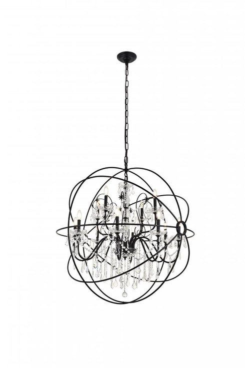Living District Cordelia 12 Light Pendant Model: LD8801D43BK