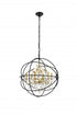 Living District Cordelia 6 Light Pendant Model: LD8801D25BK