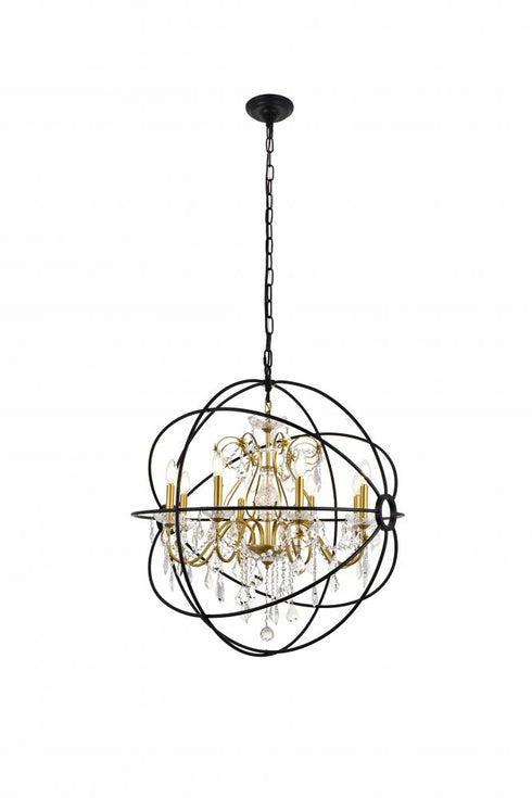 Living District Cordelia 8 Light Pendant Model: LD8801D32BK