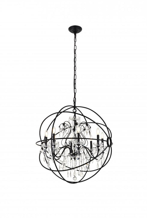 Living District Cordelia 8 Light Pendant Model: LD8801D32BK