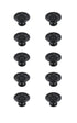 Elegant Decor Corio 1.1 Inch Diameter Matte Black Mushroom Model: KB2010-MB-10PK