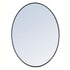 Elegant Decor Decker Metal Frame Oval Mirror 34 Inch In Black Model: MR4624BK