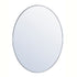 Elegant Decor Decker Metal Frame Oval Mirror 34 Inch In Black Model: MR4624BK