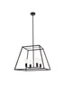 Living District Declan 4 Light Pendant Model: LD720D24BK