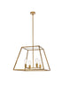 Living District Declan 4 Light Pendant Model: LD720D24BK