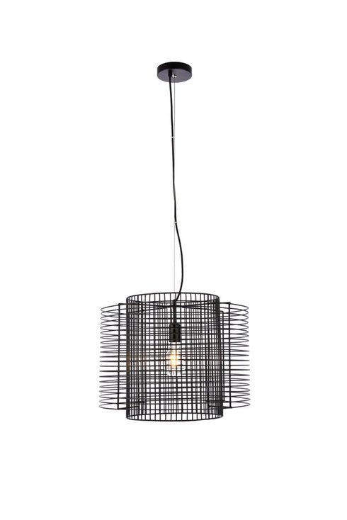 Living District Deleon 1 Light Pendant Model: LD2344BK
