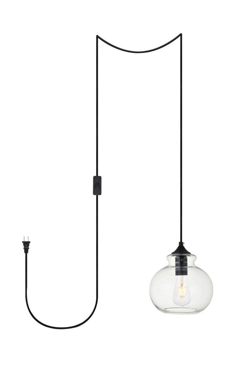 Living District Destry 1 Light Pendant Model: LDPG2245BK