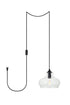 Living District Destry 1 Light Pendant Model: LDPG2246BR