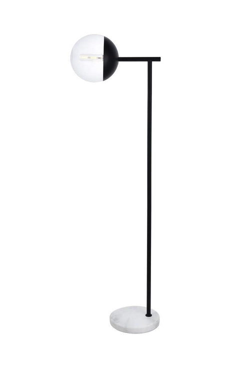 Elegant Lighting Eclipse 1 Light Floor Lamp Model: LD6099BK