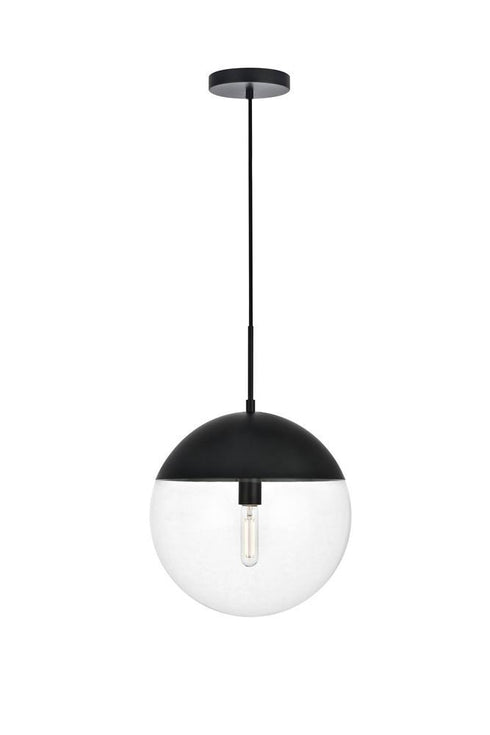Elegant Lighting Eclipse 1 Light Pendant Model: LD6045BK