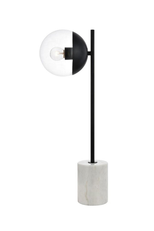 Elegant Lighting Eclipse 1 Light Table Lamp Model: LD6105BK