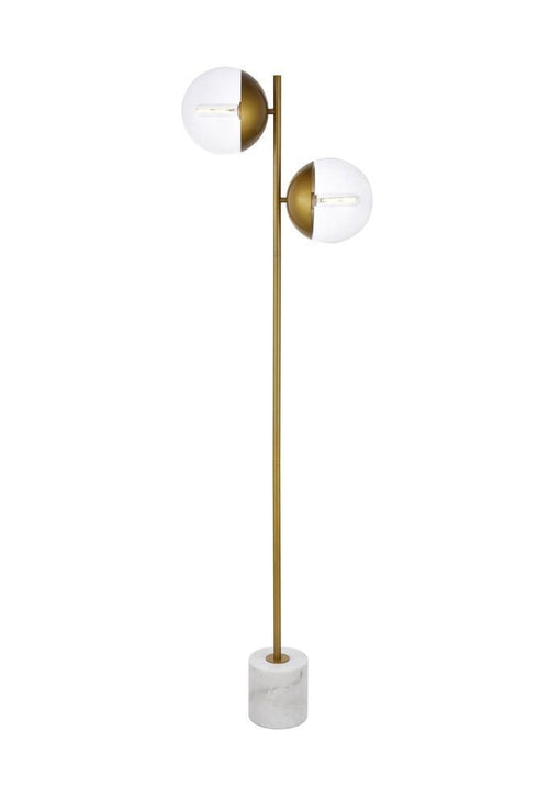 Elegant Lighting Eclipse 2 Light Floor Lamp Model: LD6115BR
