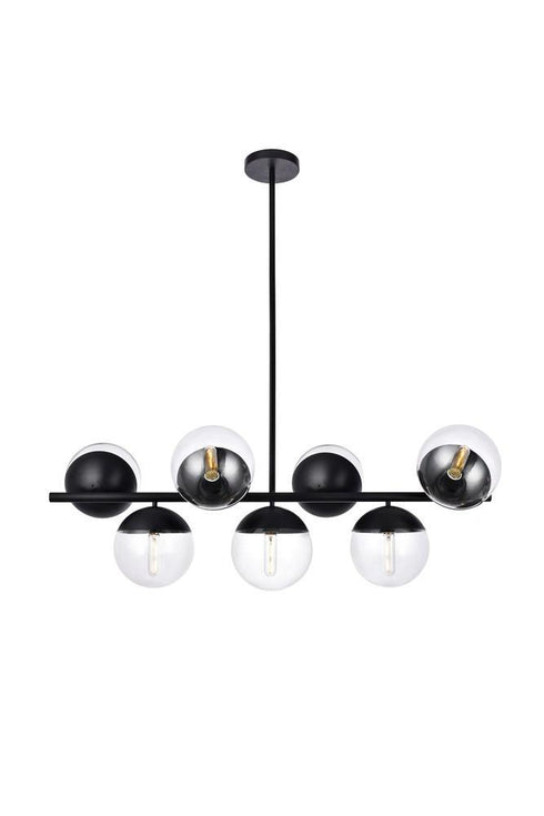Living District Eclipse 7 Light Pendant Model: LD6135BK