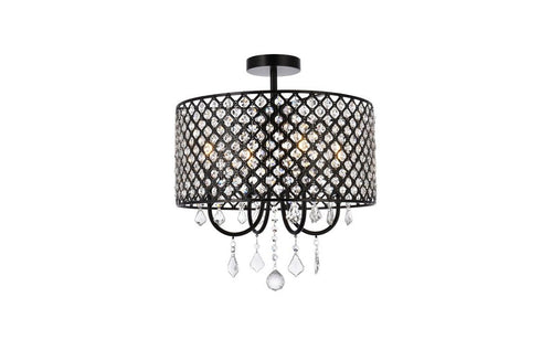 Living District Elise 4 Light Flush Mount Model: LD710F17BK