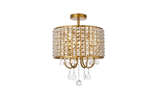 Living District Elise 4 Light Flush Mount Model: LD712F14BR