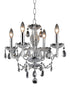 Elegant Lighting Elle 4 Light Pendant Model: LD7834D17C