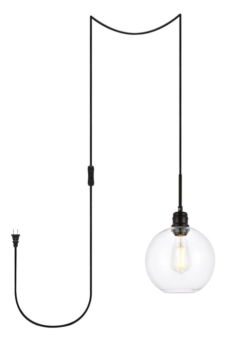 Living District Emett 1 Light Pendant Model: LDPG6204BK