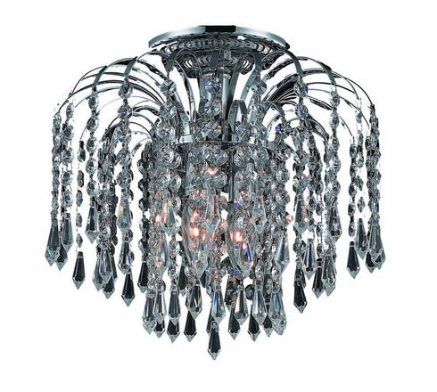 Elegant Lighting Falls 3 Light Flush Mount Model: V6801F12C/RC