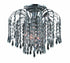 Elegant Lighting Falls 3 Light Flush Mount Model: V6801F12C/RC