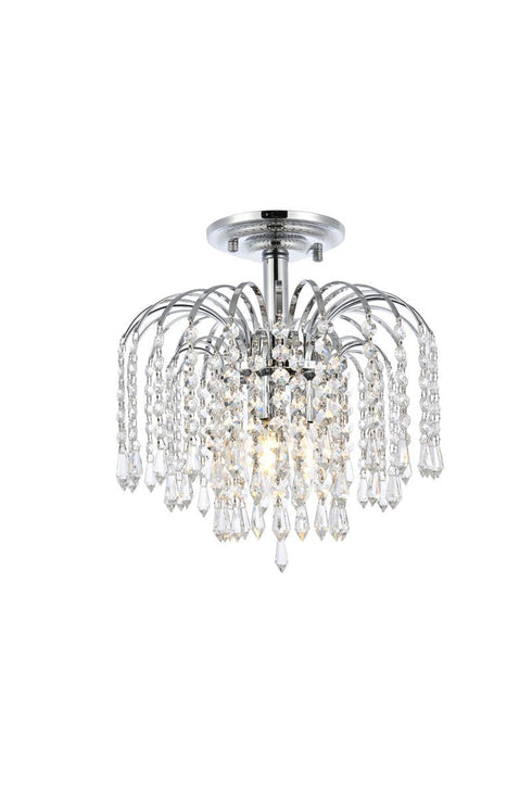 Elegant Lighting Falls 3 Light Flush Mount Model: V6801F12C/RC