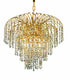 Elegant Lighting Falls 6 Light Chandelier Model: V6801D21C/RC