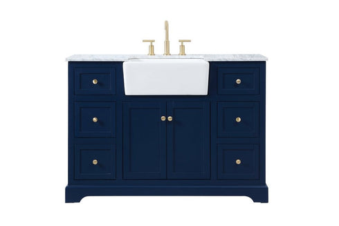 Elegant Decor Franklin 48 Inch Single Bathroom Vanity In Grey Model: VF60248GR