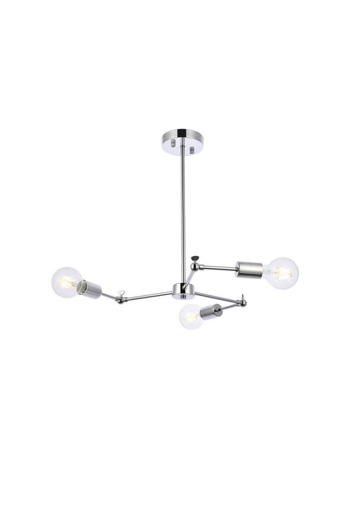 Living District Furlong 3 Light Pendant Model: LD2340BK