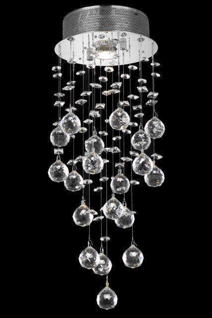 Elegant Lighting Galaxy 1 Light Flush Mount Model: V2006F8C/RC