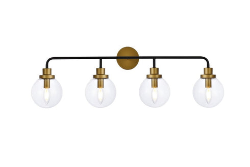 Living District Hanson 4 Light Vanity Model: LD7037W38BK