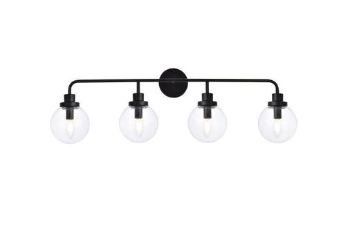 Living District Hanson 4 Light Vanity Model: LD7037W38BK