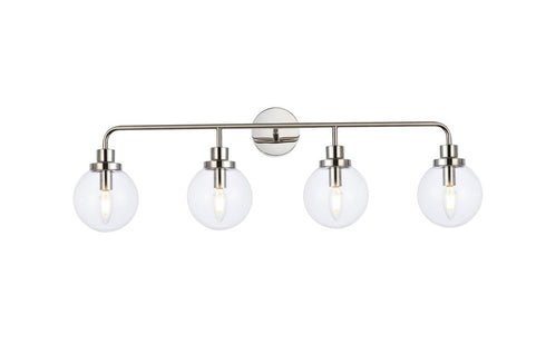 Living District Hanson 4 Light Vanity Model: LD7037W38BK