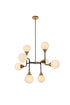 Living District Hanson 8 Light Pendant Model: LD7038D36BK