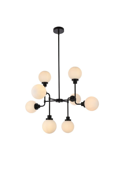 Living District Hanson 8 Light Pendant Model: LD7038D36BK