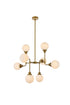 Living District Hanson 8 Light Pendant Model: LD7038D36BK