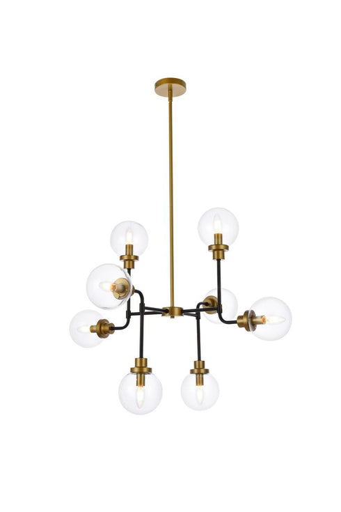 Living District Hanson 8 Light Pendant Model: LD7039D36BK