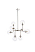 Living District Hanson 8 Light Pendant Model: LD7039D36BK