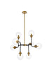 Living District Hanson 8 Light Pendant Model: LD7039D36BK