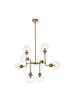 Living District Hanson 8 Light Pendant Model: LD7039D36BK