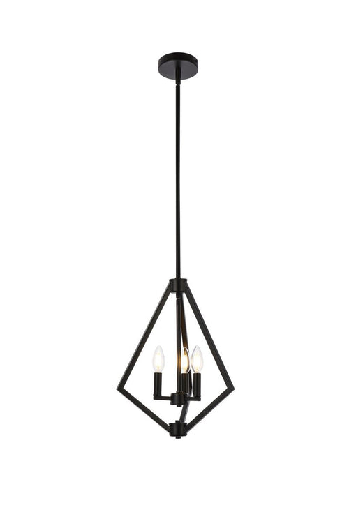 Living District Irina 3 Light Pendant Model: LD7061D14BK