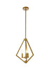 Living District Irina 3 Light Pendant Model: LD7061D14BR