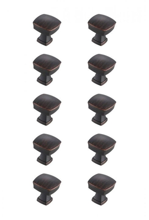 Elegant Decor Irvin 1.3 Inch Matte Black Square Knob Model: KB2022-MB-10PK