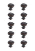 Elegant Decor Irvin 1.3 Inch Matte Black Square Knob Model: KB2022-MB-10PK