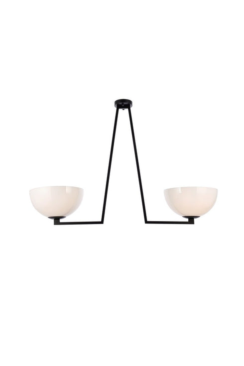 Living District Jeanne 2 Light Flush Mount Model: LD2350BK