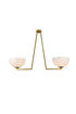 Living District Jeanne 2 Light Flush Mount Model: LD2350BK