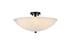 Living District Jeanne 3 Light Flush Mount Model: LD2349BK
